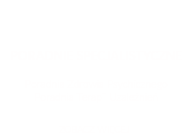 PORADNIE SPECJALISTYCZNE